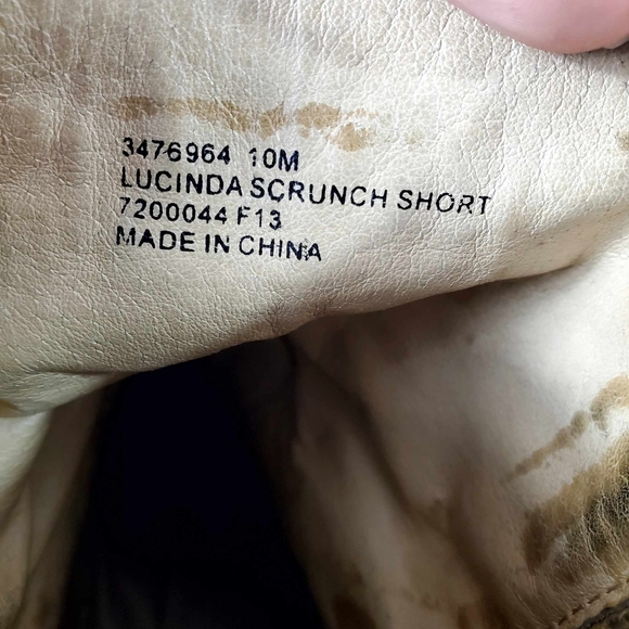 Frye Boots Womens Leather 10 Pull On Chelsea Block Lucinda Scrunch Short Y2K - Picture 7 of 14